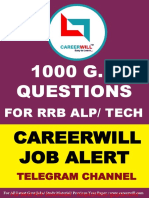 1000 GK Questions in English For Railway RRB NTPC, Group D and 44044