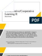Collaborative and Cooperative Learning Part II