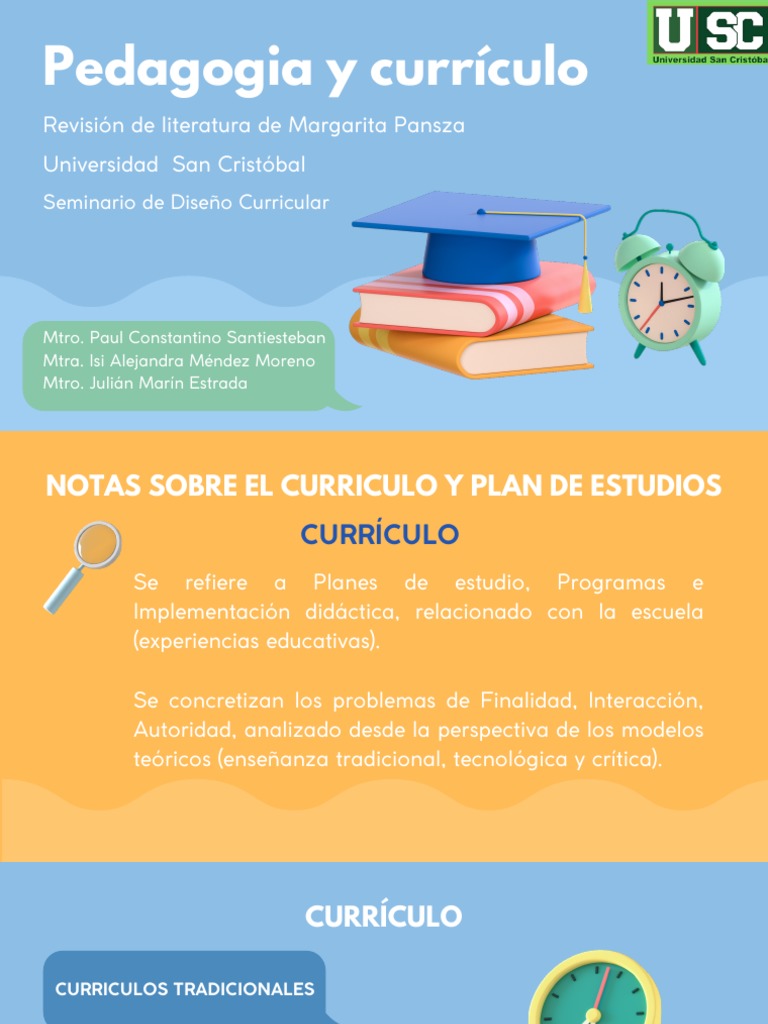 Análisis del Currículo en Pedagogía | PDF | Plan de estudios | Pedagogía