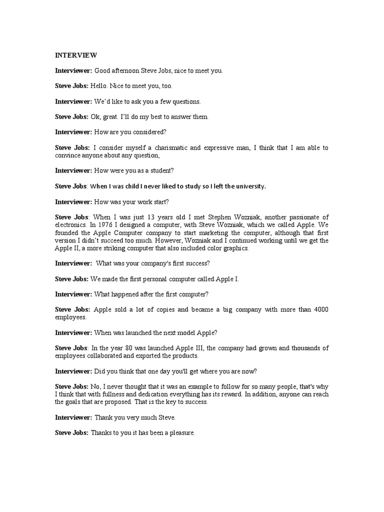 2BAT Interview Examples | PDF | Career & Growth | Self-Improvement