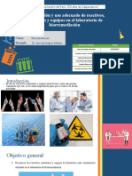 Identificación y Uso Adecuado de Reactivos, Materiales y Equipos en El Laboratorio de Biorremediación