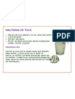 Malteada de Yuca