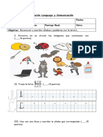 Evaluación Lenguaje y Comunicación 1°