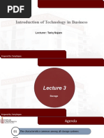 Introduction of Technology in Business: Lecturer: Tariq Najam