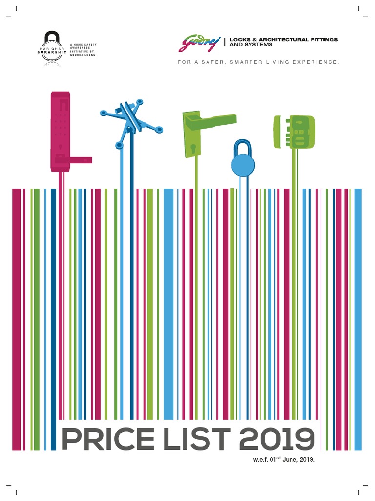 Godrej Locks Price List 2019 | PDF | Components | Manufactured Goods