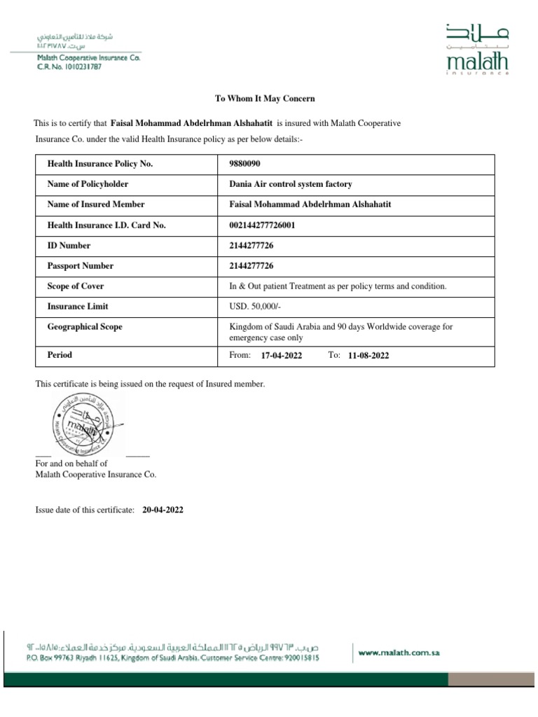 Generate Embassy Report | PDF