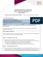 Activities Guide and Evaluation Rubric - Unit 2 - Task 3 - Peer-Observation Strategy