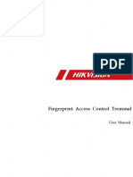 UD06740B-A - Baseline - Fingerprint Access Control Terminal - User Manual - V1.1.2 - 20181105