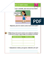 Ficha de Tarea de Matema - Medimos, Mayo