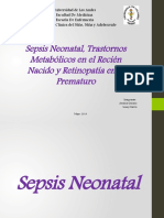 Sepsis Neonatal, Trastornos Metabólicos Retinopatía en El Prematuro