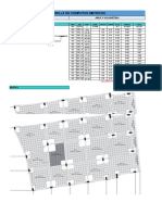 Planilla de Computos Metricos: Esquema Area Y Volumetria