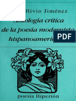Jiménez, José Olivio - Antología Crítica de La Poesía Modernista Hispanoamericana