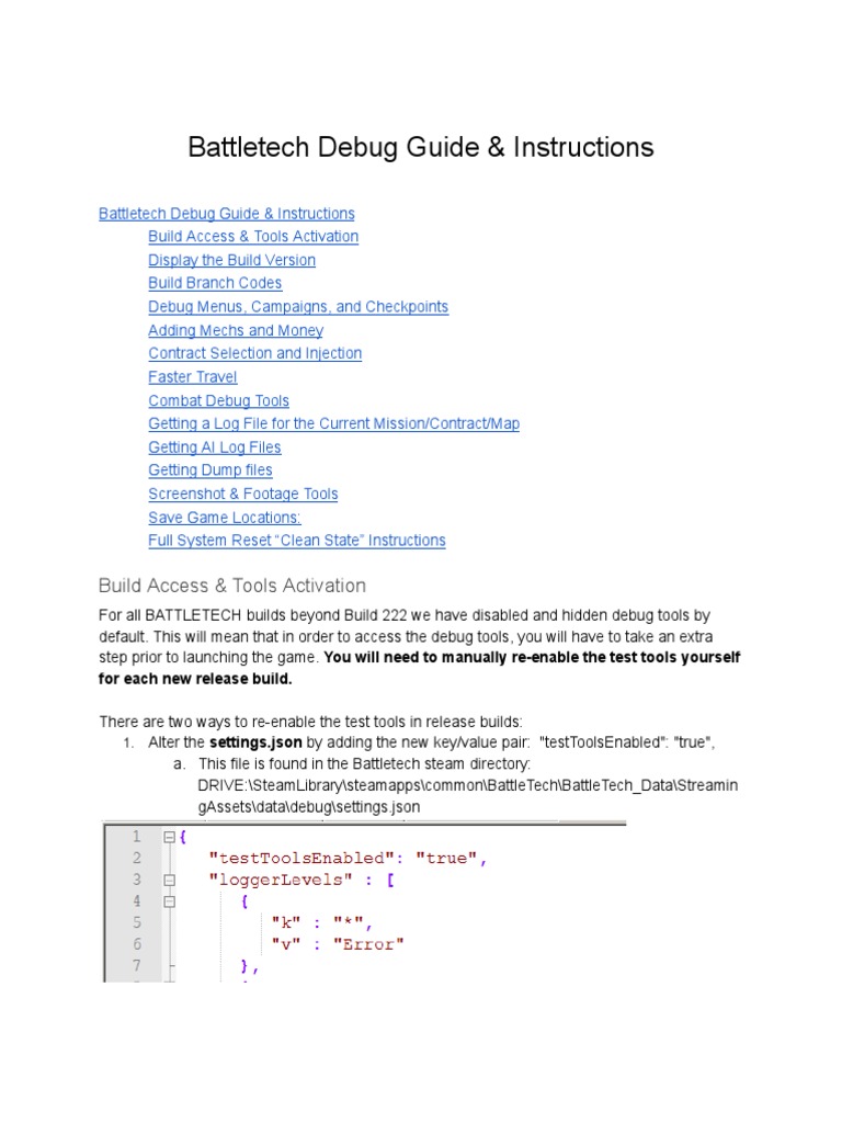 Battletech Cheat-Debug Guide | PDF | Screenshot | Computer File