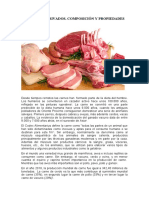 Carnes Y Derivados. Composición Y Propiedades