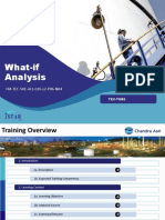 What-if Analysis Training Overview