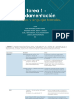 Tarea 1 - Fundamentación: Autómatas y Lenguajes Formales