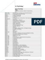 LC Classification For Psychology