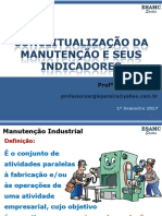 Manutenção Industrial - Aula 2 - Conceitualização de Manutenção Industrial