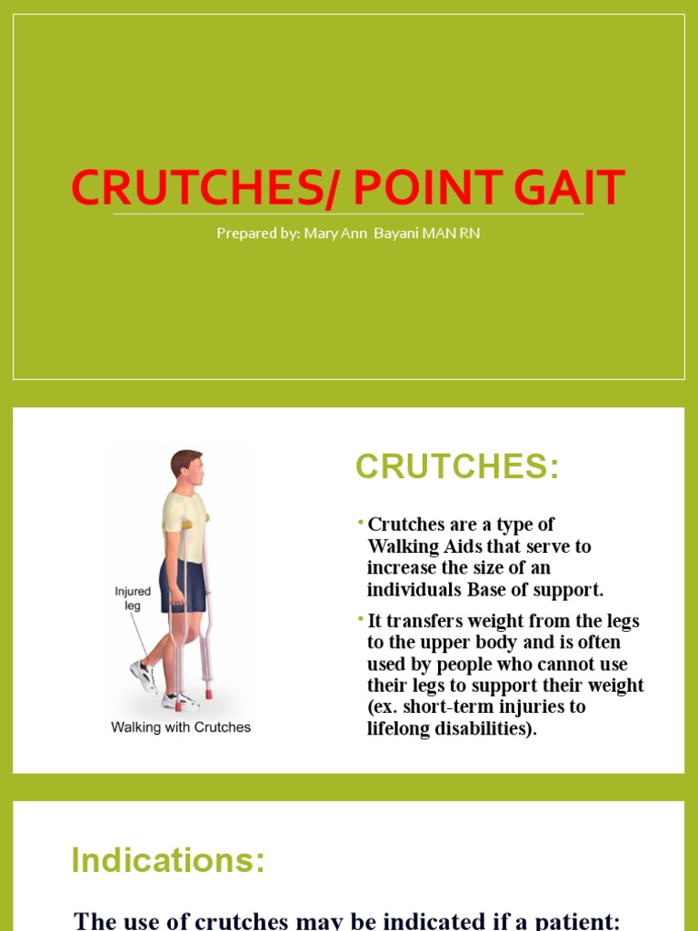 A Comprehensive Guide to Crutch Use and Gait Training PDF
