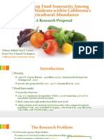 Exploring Food Insecurity Among College Students - Final Presentation