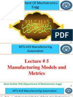 Lec # 5 Manufacturing Models and Matrices