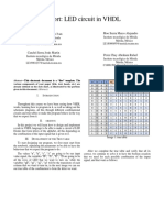 Report on LED Circuit Design in VHDL