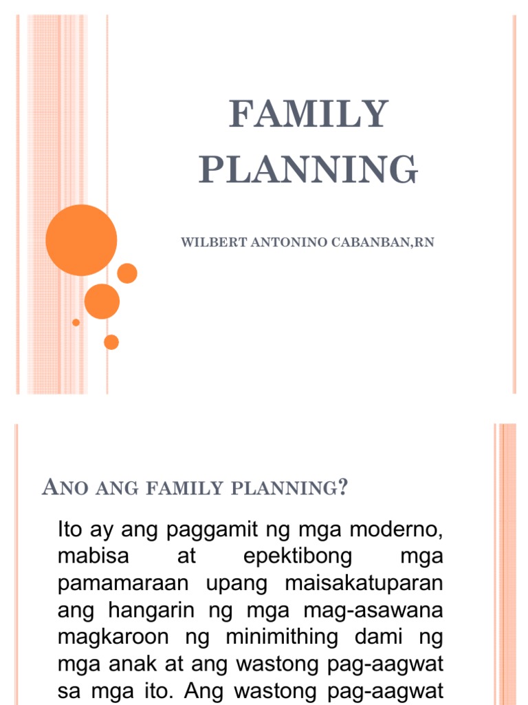 power point presentation on family planning