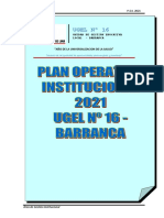 Plan Operativo Institucional 2021