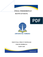 Proposal Pengajuan Dana Tim Futsal Upbjj-Ut Denpasar