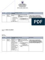 Department of Education: Grade Level: GRADE 12 HE CAPACIA Week: 1 Quarter: 3 Date Covered