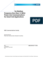 Ieee Standard For Medium Frequency (Less Than 12 MHZ) Power Line Communications For Smart Grid Applications