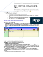 Moving Man - Distance vs. Time Graphs (5 points / scored 26)