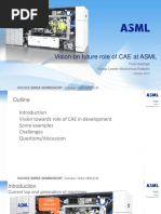 Vision On Future Role of CAE at ASML