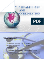 Quality in Healthcare and Accreditation
