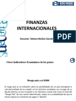 Clase # 3 Finanzas Internacionales indicadores del riesgo paiìs
