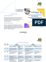 Cronograma VI Encuentro Cundinamarca Científica - RUBVD 2022-1