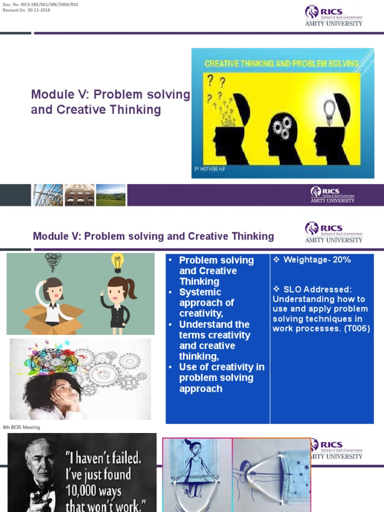 Creative Problem Solving Guide | PDF | Creativity | Thought
