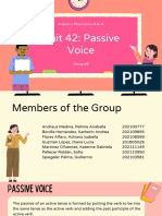Unit 42: Passive Voice: Ánalisis y Resúmenes B en A