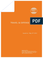 Swift India Travel Expense Policy