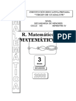 Raz. Matematico - Factorial, Analisis Combinatorio y Probabilidad
