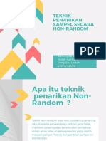 Teknik Penarikan Sampel Secara Non-Random: Kelompok 4: Indah Apriliani Jeng Ayu Lestari Lanna Zakiya