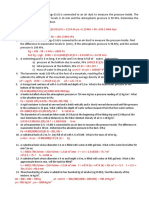 Sample Prolems (Pressure, Mass, Density, SG)