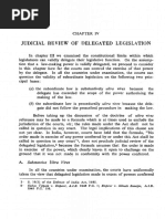 Judicial Review of Delegated Legislation