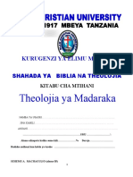 Theolojia Ya Madaraka Mtihani Ecu 2021