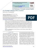 The Use of Electronic Dictionary Strategies Among English As A Foreign Language (EFL) Learners