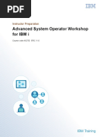 Front Cover: Advanced System Operator Workshop For IBM I