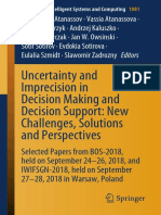 Uncertainty and Imprecision in Decision Making and Decision Support: New Challenges, Solutions and Perspectives