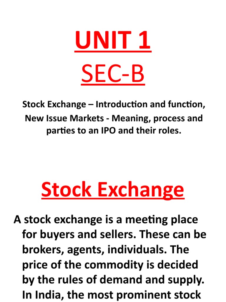 Topic-1-B New Issue Market | PDF | Initial Public Offering | Stocks