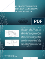 Analisa Grafik Transistor (Titik Kerja Dan Garis Beban) Serta Penguat Ce