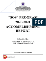 Sos Program Accomplishment Report 2021